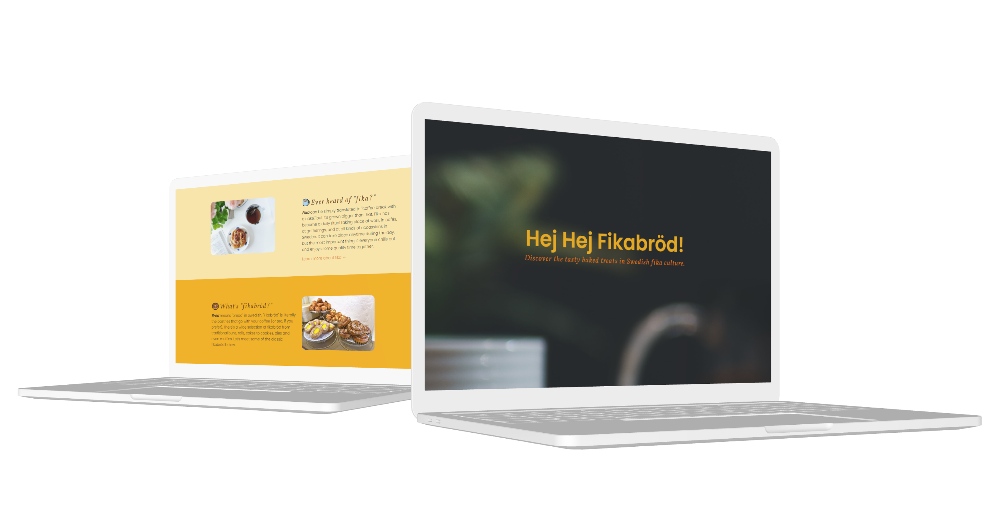 fika landing page project preview
